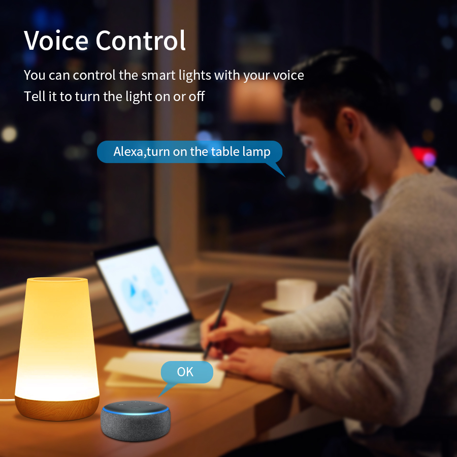 Умная настольная лампа Tuya с  – обзор и цена Rgb Desk Lamp Smart