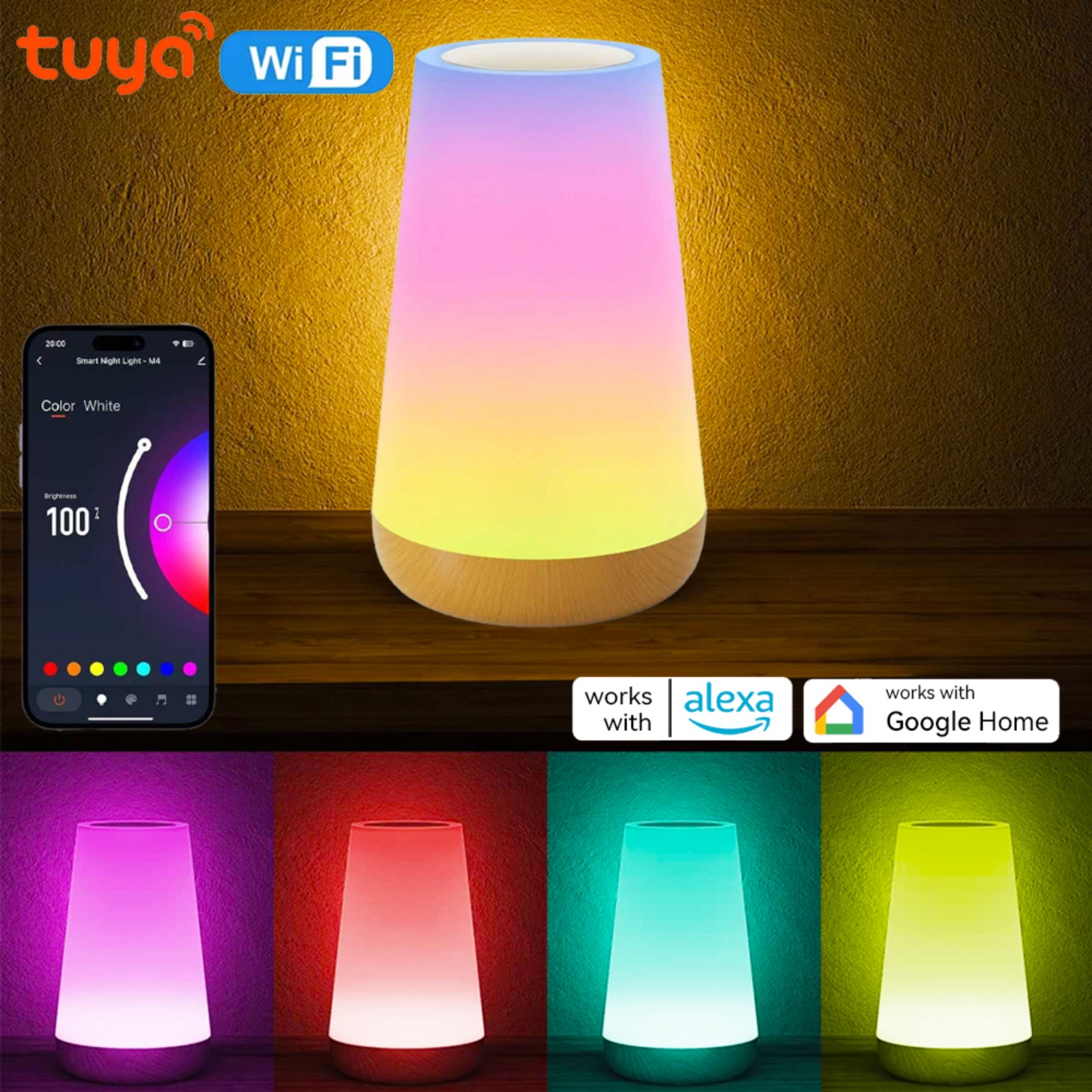 USB-перезаряжаемая умная насто – обзор и цена Rgb Desk Lamp Smart