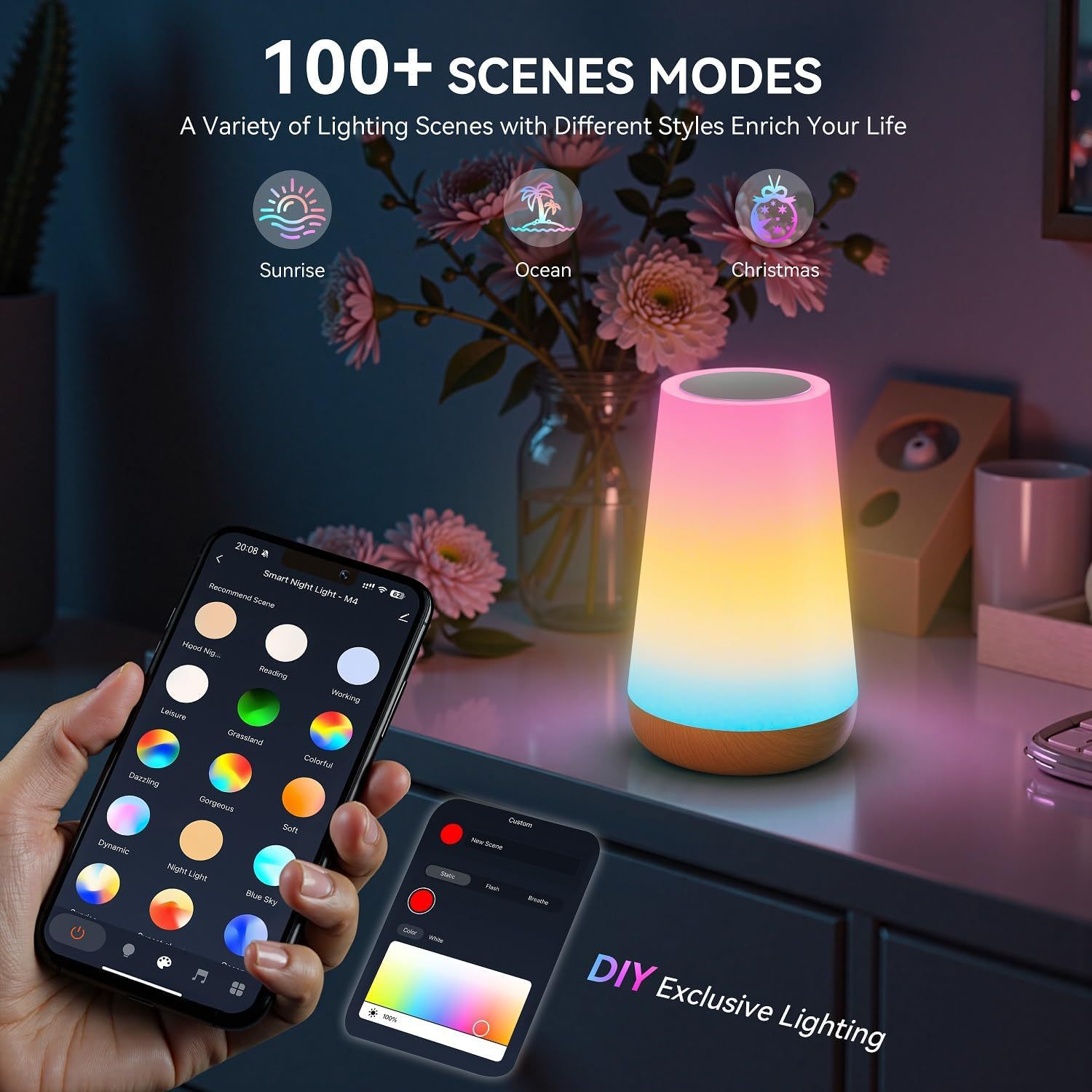 USB-перезаряжаемая умная насто – обзор и цена Rgb Desk Lamp Smart