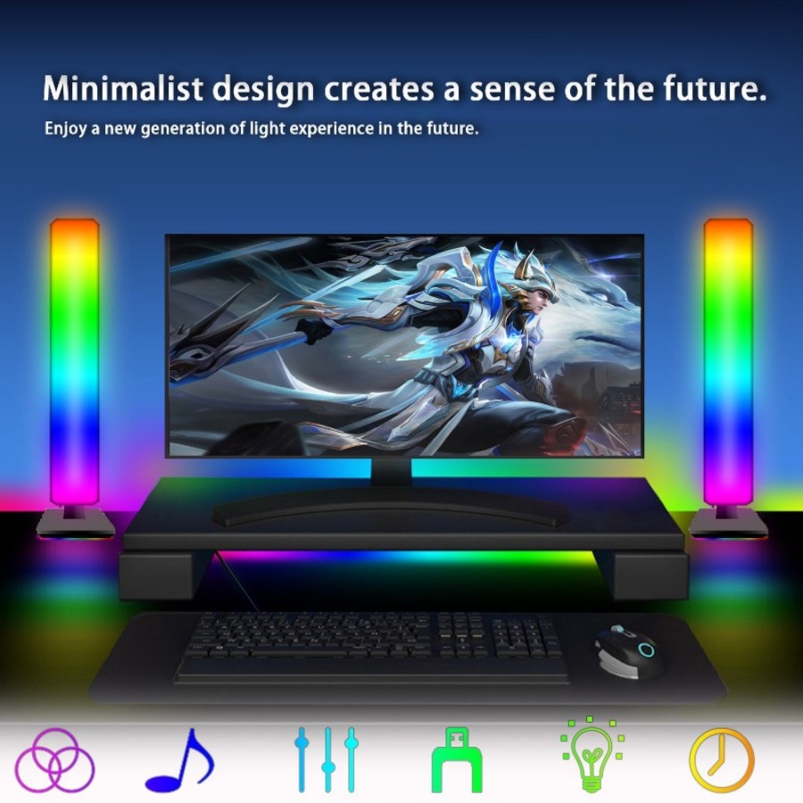 Умная RGB-лампа Tuya для гейми – обзор и цена Rgb Desk Lamp Smart